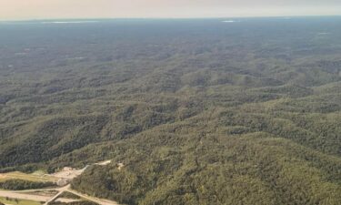 The search area for Joseph Couch is seen in a photo released by Kentucky State Police spokesperson Scottie Pennington on September 9