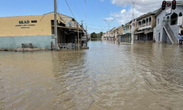 A flooded street in Maiduguri on Tuesday