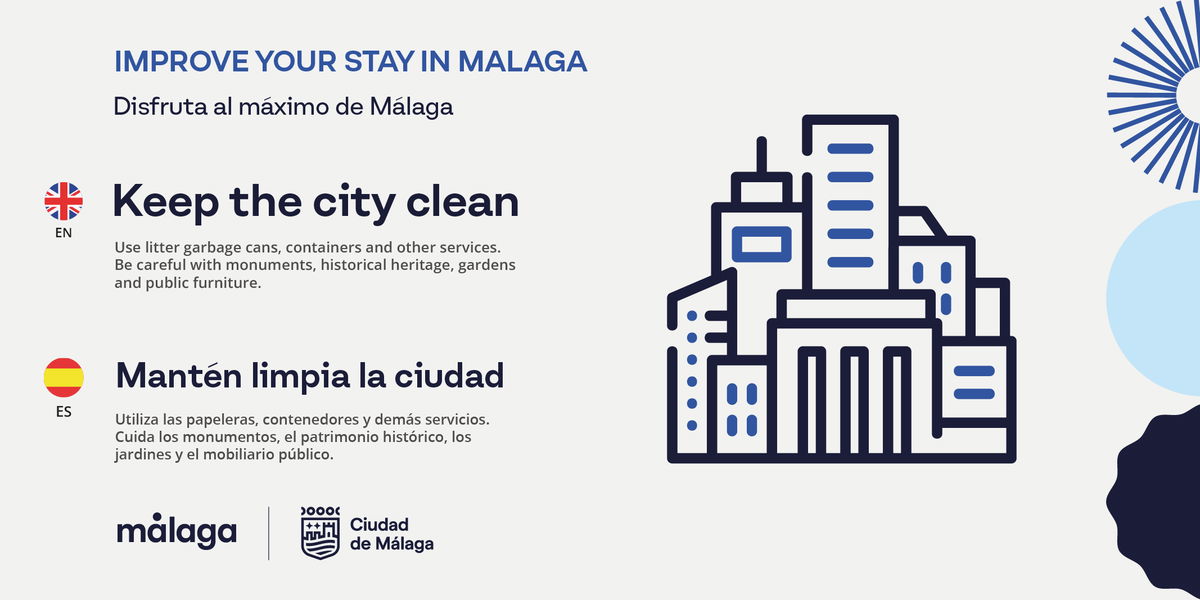 <i>Malaga Tourism/X via CNN Newsource</i><br/>Another billboard from the campaign appeals for visitors to look after their surroundings.