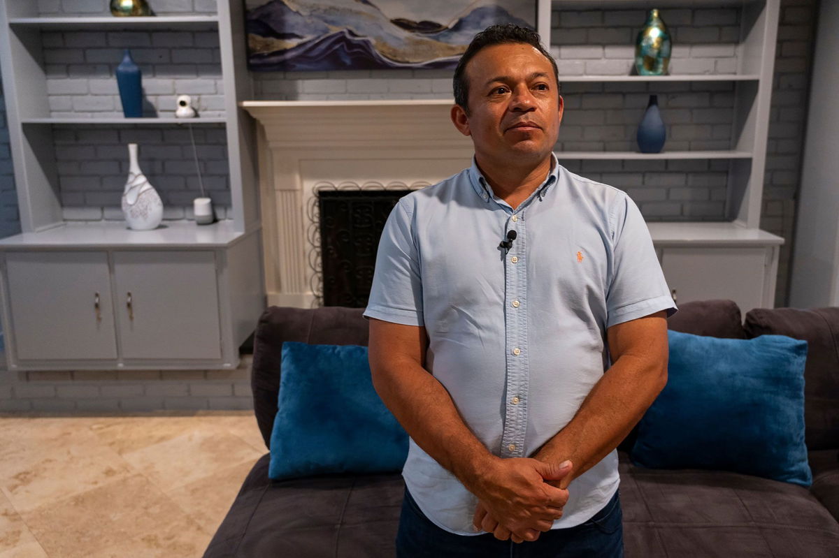 <i>Evelio Contreras/CNN via CNN Newsource</i><br/>Diego Morales fled as a young man. Now his American-born children may follow him back to El Salvador.