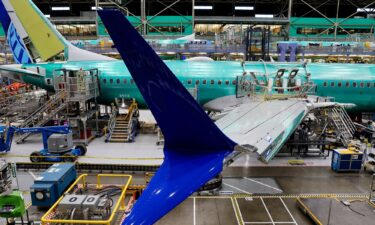 A Boeing 737 MAX aircraft is assembled at the company's plant in Renton