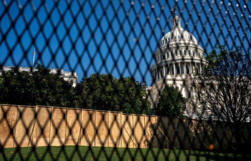 Additional security fencing is placed around the Western front of the Capitol from August 2024 to February 2025 in preparation for the 2025 Presidential Inauguration.