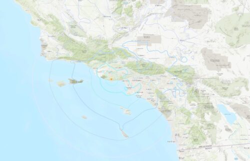 It was centered about 4 miles north of Malibu