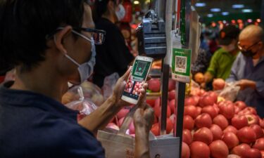 Many people in China use WeChat Pay and Alipay