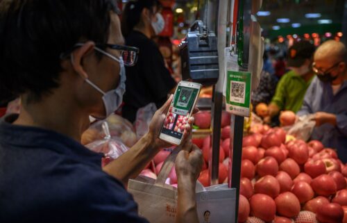 Many people in China use WeChat Pay and Alipay