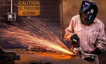 A student works during a welding class at Tennessee College of Applied Technology Nashville. From 2019 to 2024