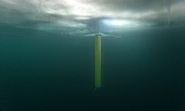 An IceNode prototype beneath the frozen surface of Lake Superior