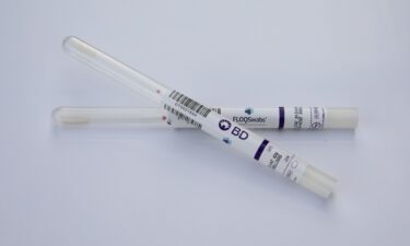 Using a six-inch swab