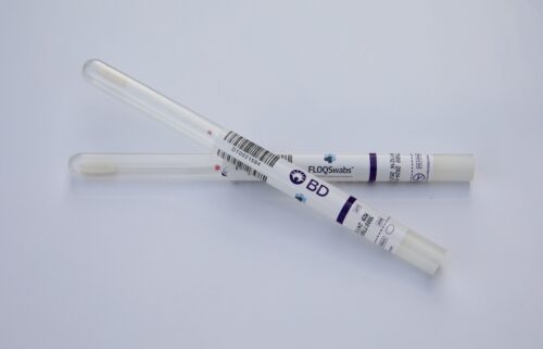 Using a six-inch swab