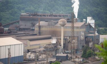 The US Steel Mon Valley Works Edgar Thomson Plant sits along the Monongahela River in Braddock