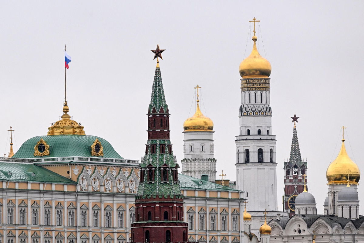 <i>Natalia Kolesnikova/AFP/Getty Images via CNN Newsource</i><br/>A general view to the Kremlin towers and Ivan the Great cathedral at the Kremlin in Moscow on May 7