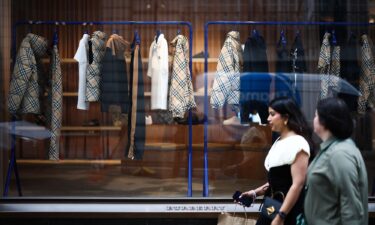 A Burberry store in central London