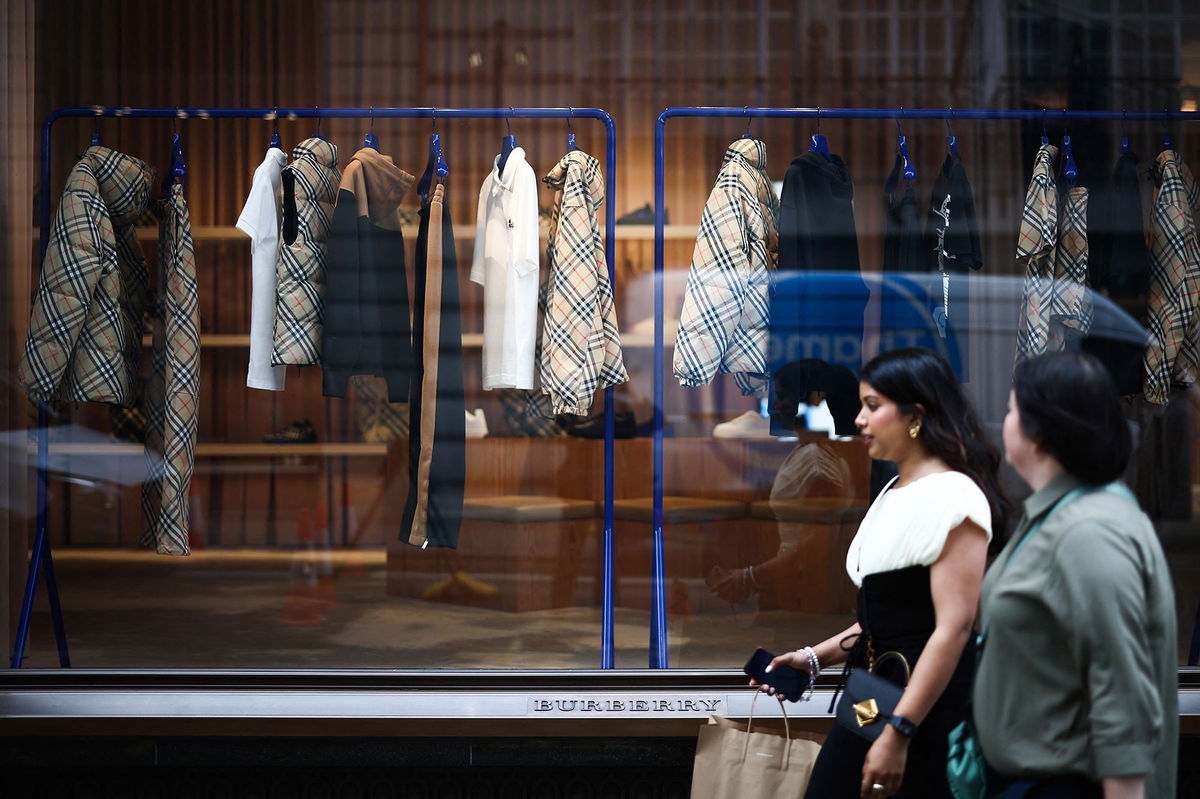 <i>Henry Nicholls/AFP/Getty Images via CNN Newsource</i><br/>A Burberry store in central London