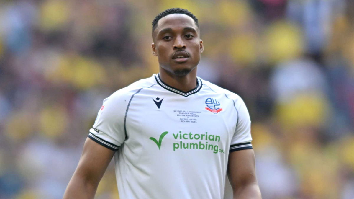 <i>MI News/NurPhoto/Shutterstock via CNN Newsource</i><br/>Victor Adeboyejo looks on during the League One play-off final last season between Bolton Wanderers and Oxford United at Wembley Stadium in London.