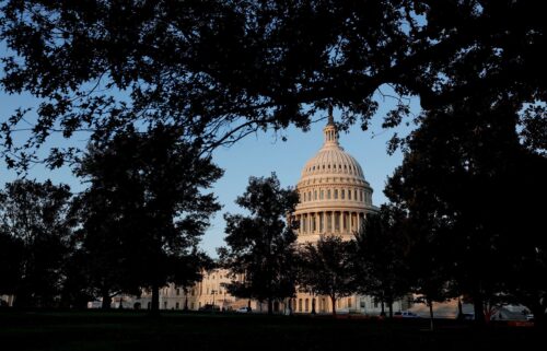 The US Capitol Building is seen during sunrise on September 5 in Washington