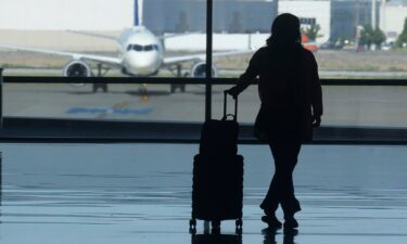 A holiday traveler looks out at an airplane at Salt Lake City International Airport over the July 4 holiday weekend. Frequent flyer programs have become a crucial part of the airline industry’s profitability.