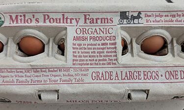 Eggs labeled Milo's Poultry Farms and Tony's Fresh Market have been recalled due to salmonella contamination.