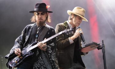 Dave Navarro (left) and Perry Farrell of Jane's Addiction performing in Dublin in June.