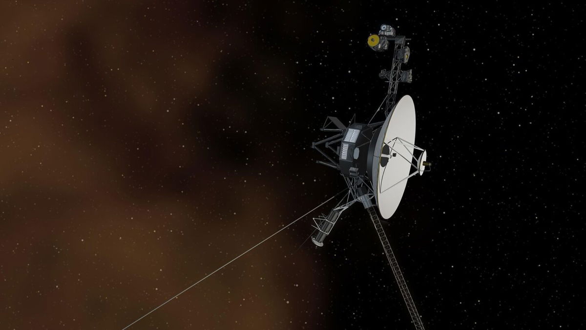 <i>NASA/JPL-Caltech via CNN Newsource</i><br/>An artist's concept depicts NASA's Voyager 1 spacecraft entering interstellar space