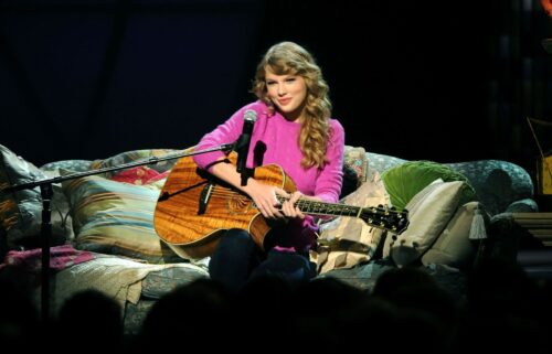 Taylor Swift performing at the 2011 CMA Awards in Nashville.