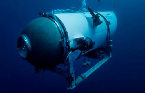 This undated image provided by OceanGate Expeditions in June 2021 shows the company's Titan submersible.