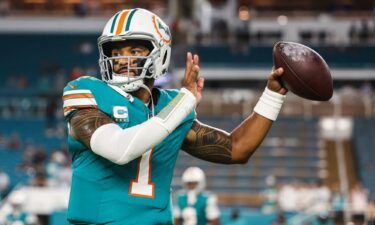 Tua Tagovailoa suffered a concussion during the Miami Dolphins' game against the Buffalo Bills on September 12.