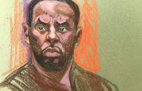 Court sketch from Sean Diddy Combs' hearing in court on Tuesday