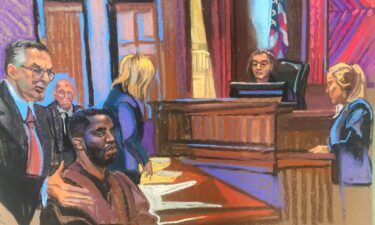 Court Sketches from Sean "Diddy" Combs' hearing in court on September 17.