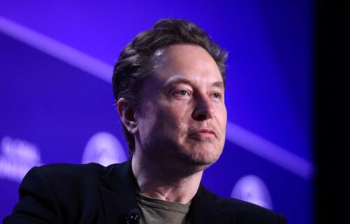 Elon Musk looks on during the Milken Conference 2024 Global Conference Sessions in Beverly Hills