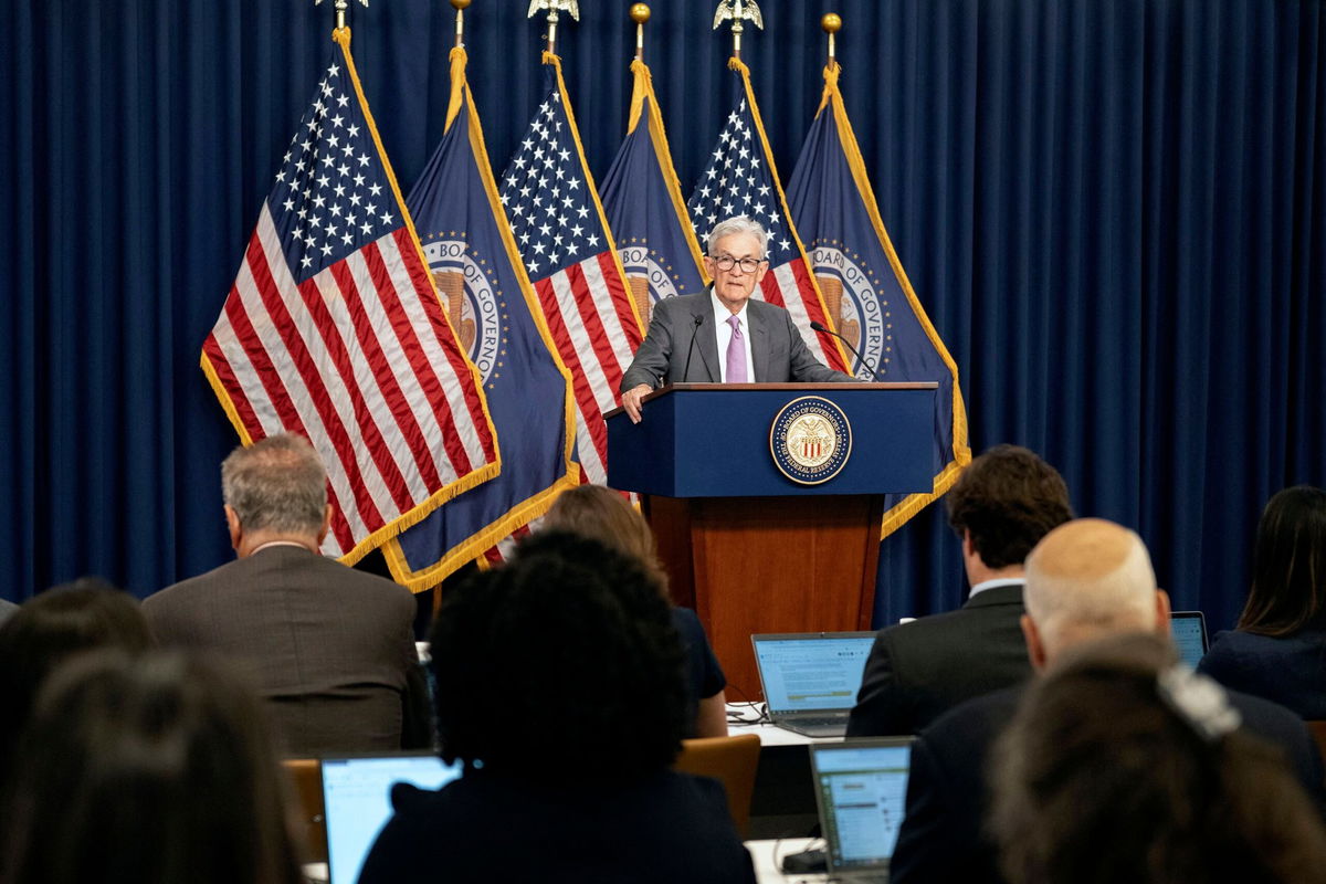 <i>Roberto Schmidt/AFP/Getty Images/File via CNN Newsource</i><br/>Federal Reserve Chair Jerome Powell speaks during a news conference in Washington