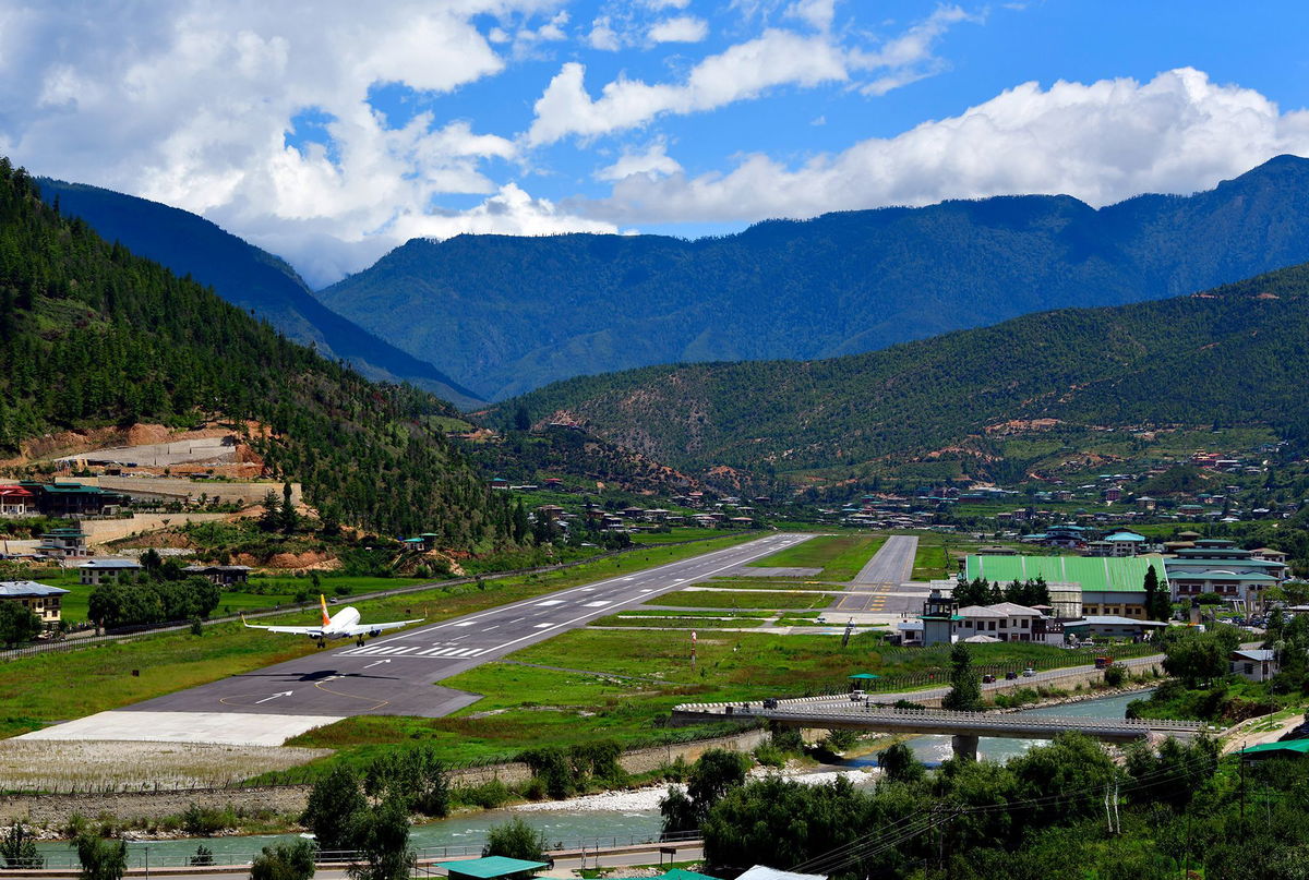 <i>mtcurado/iStockphoto/Getty Images via CNN Newsource</i><br/>Paro International Airport (PBH) has a single 2