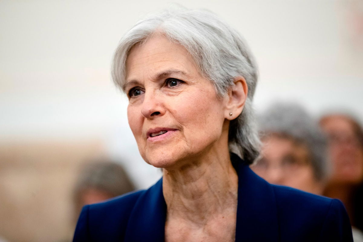 <i>Matt Rourke/AP via CNN Newsource</i><br/>Former Green Party presidential candidate Jill Stein waits to speak at a board of elections meeting at City Hall