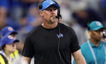 Dan Campbell looks on during the Detroit Lions' game against the Los Angeles Rams at Ford Field on September 8. Campbell is selling his home in the Motor City because of what he calls “safety concerns.”