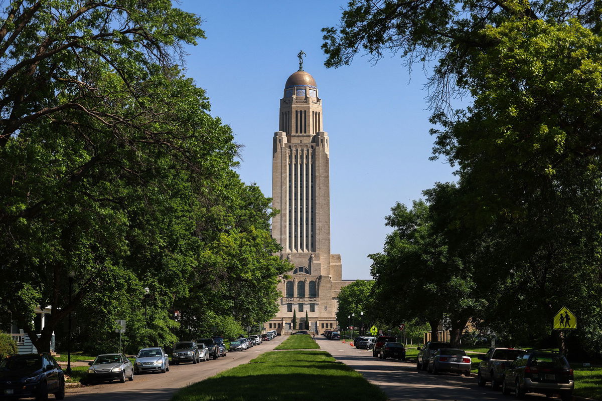 <i>Charly Triballeau/AFP/Getty Images via CNN Newsource</i><br/>The Nebraska State Capitol is seen in Lincoln on May 14