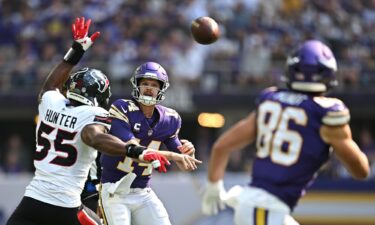 Vikings quarterback Sam Darnold helped Minnesota beat the Houston Texans in Week 3.