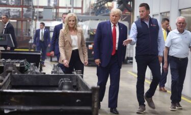 Former President Donald Trump toured Drake Enterprises