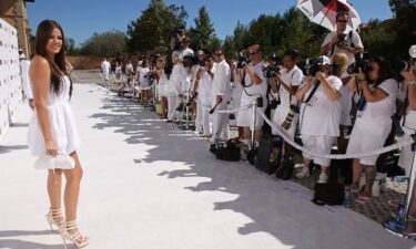 Khloe Kardashian is pictured at a Combs White Party in 2009.