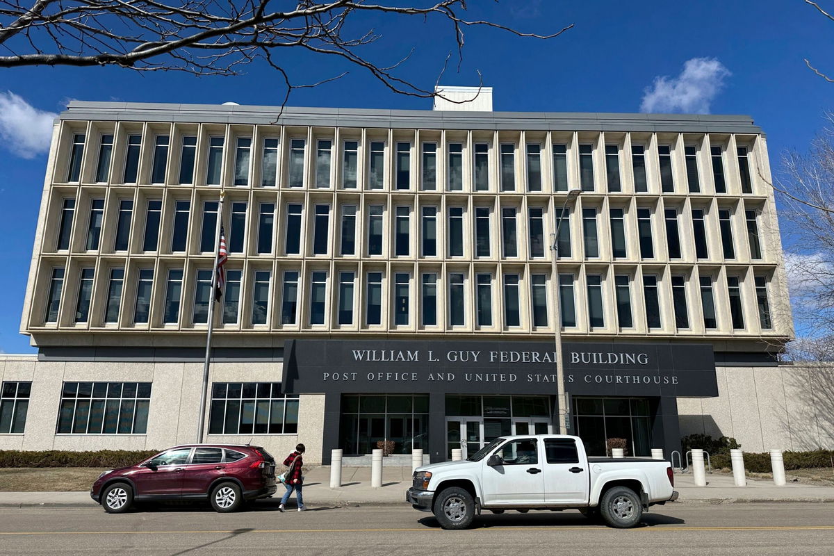 <i>Jack Dura/AP via CNN Newsource</i><br/>The William L. Guy Federal Building is seen in Bismarck