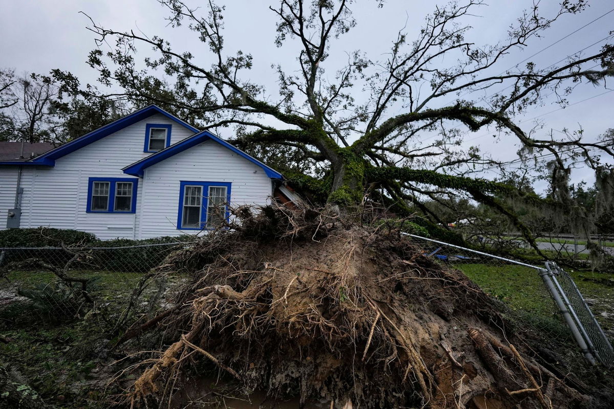 <i>Mike Stewart/AP via CNN Newsource</i><br/>Helene brought damaging conditions hundreds of miles from where it made landfall including Valdosta