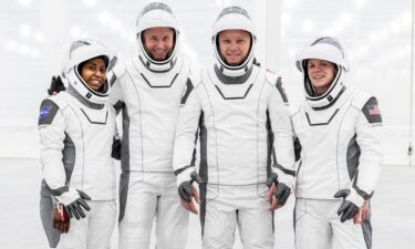 The original crew of NASA’s SpaceX Crew-9 mission to the International Space Station poses for a group photo