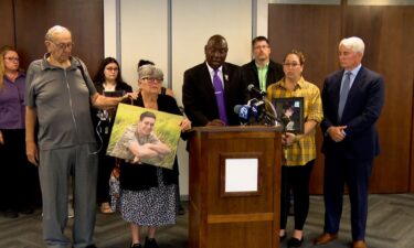 Attorney Ben Crump holds a press conference with the family of Rhyker Earl