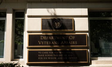 The US Department of Veterans Affairs building is seen on August 21 in Washington.