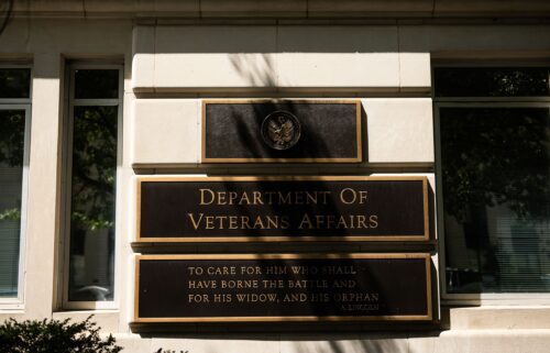 The US Department of Veterans Affairs building is seen on August 21 in Washington.