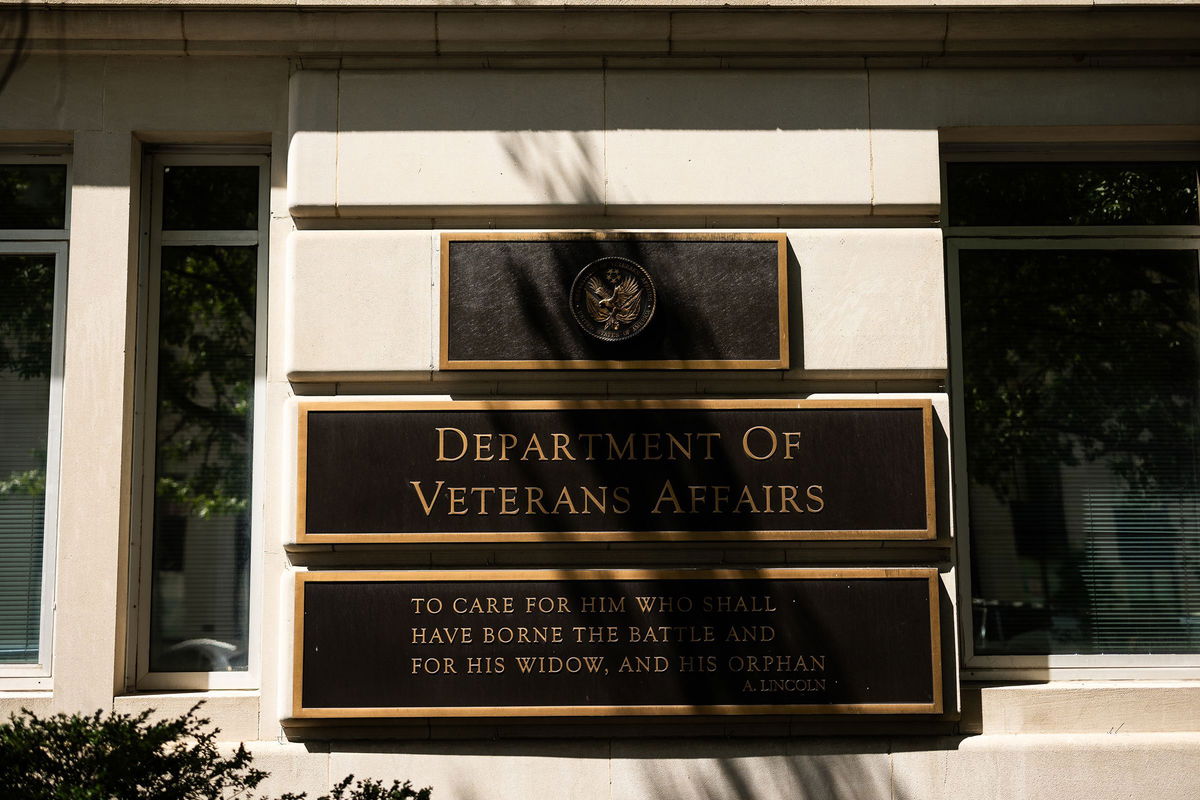 <i>Tierney L. Cross/Getty Images via CNN Newsource</i><br/>The US Department of Veterans Affairs building is seen on August 21 in Washington.