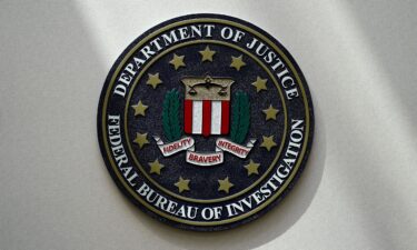 An FBI seal is seen on a wall on August 2022 in Omaha