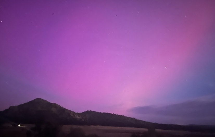 Aurora (northern lights) over Prineville Thursday night.