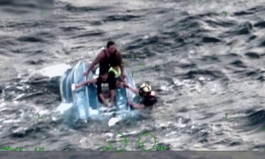 A man and his two young sons were rescued by the US Coast Guard after being rescued when their boat capsized off of Lanai in Maui Hawaii.