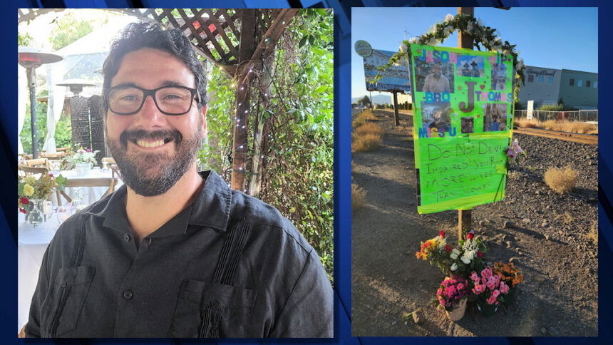 Jason Thomas roadside memorial 10-13