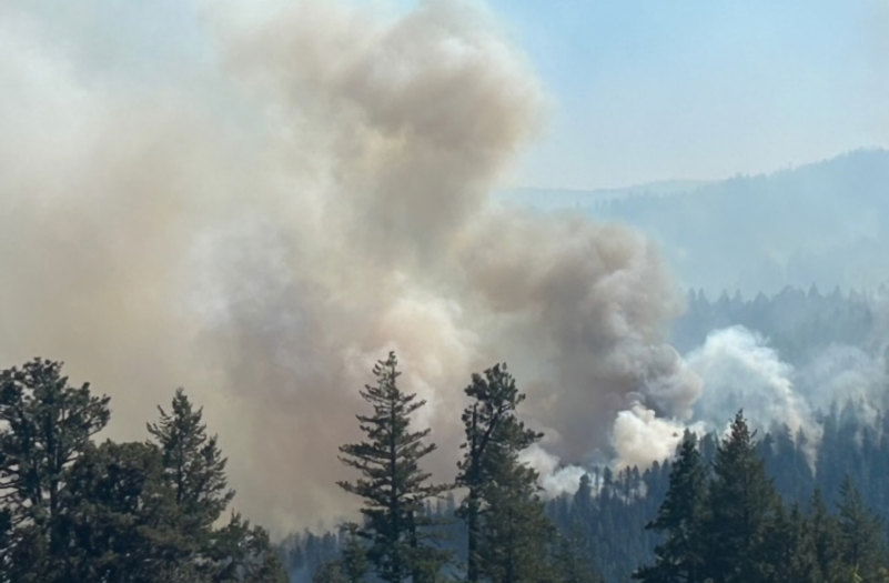 Rail Ridge Fire from Honeymoon Basin 10-6