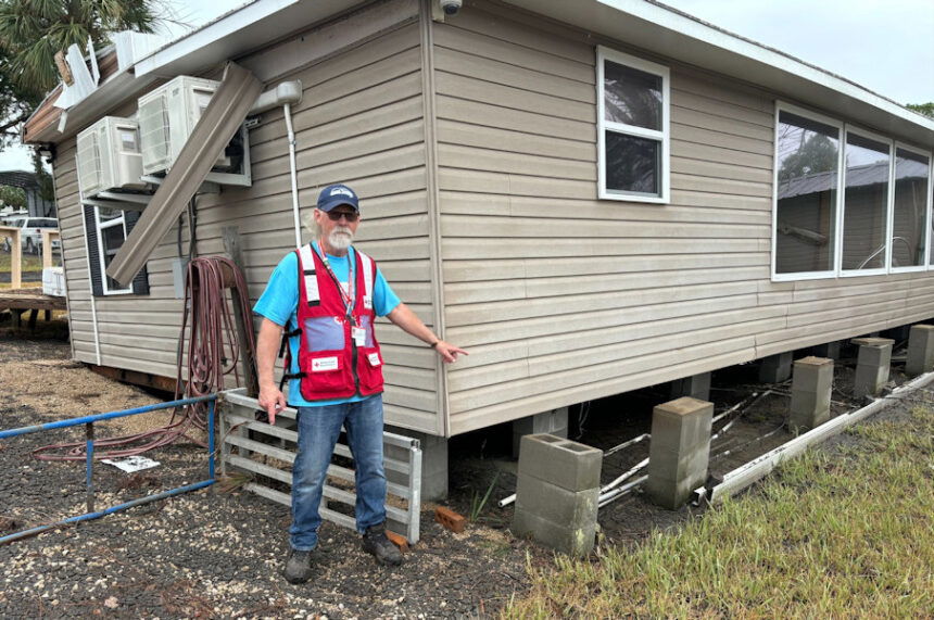 Red Cross volunteer Dennis Smith Helene 10-6-2